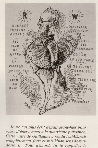 リチャードワグナー、1875年頃 作： Maurice Charles Mathieu Bonvoisin