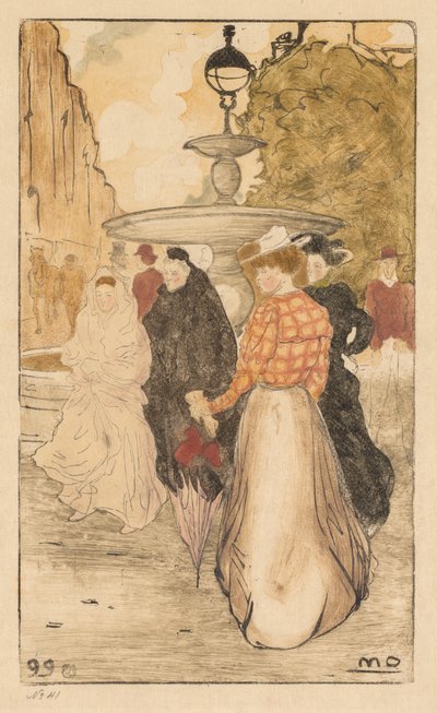 サンジョルジュ広場、1899年。 作： Maurice Delcourt