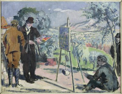 エクスのセザンヌの家を訪ねて 作： Maurice Denis