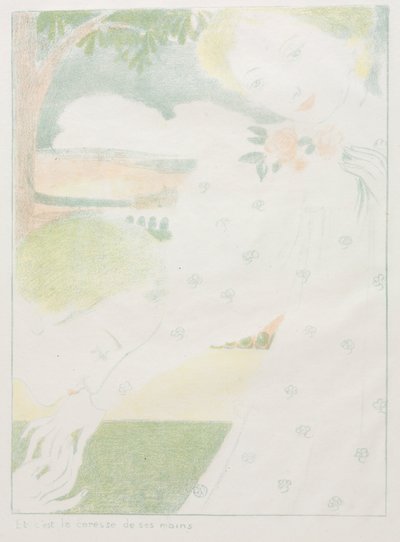 そして、それは彼らの手の愛撫である 作： Maurice Denis