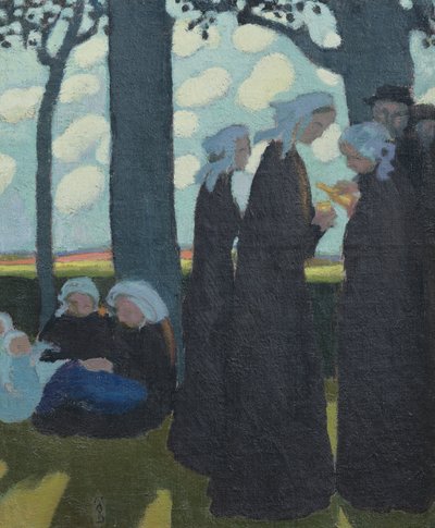 ビニック付近の夜、1895年頃 作： Maurice Denis