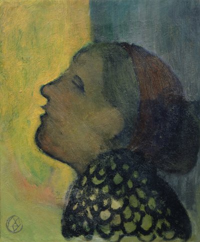 プロフィールで育った頭、1890年頃 作： Maurice Denis