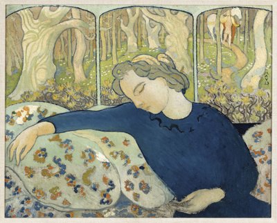 魔法の木の眠り屋、1892年。 作： Maurice Denis
