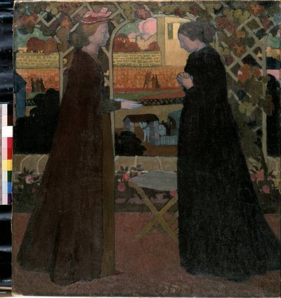 訪問。 モーリス・ドニ (1870-1943) の絵画 作： Maurice Denis