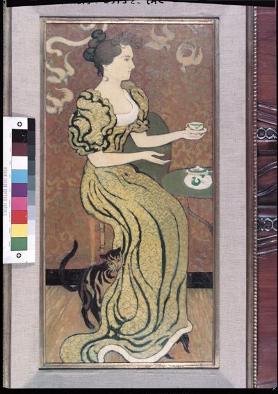 ランソン夫人と彼女の猫、1892年 作： Maurice Denis