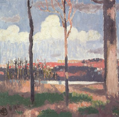 Pecq から見た Marly Aqueduct 作： Maurice Denis