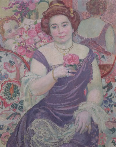 薔薇のあるマルト、1909 作： Maurice Denis