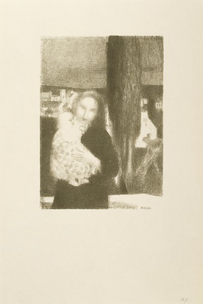 Maternite au cypres（檜の下の母子 作： Maurice Denis