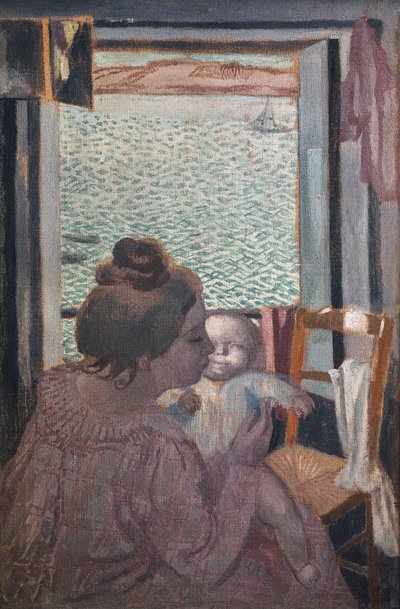 窓辺の母性 作： Maurice Denis