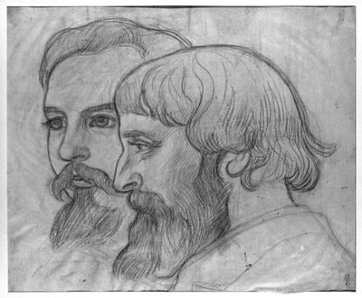 ポールセルシエとモーリスデニス、「セザンヌへのオマージュ」のための研究、1899年（炭と楽園） 作： Maurice Denis