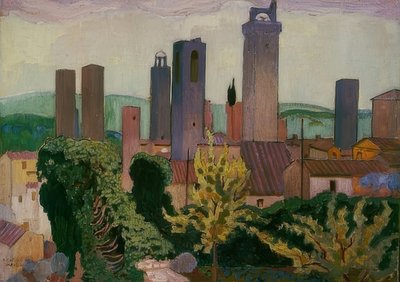 サンジミニャーノ。 1907-08 作： Maurice Denis