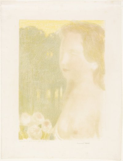 彼女は夢よりも美しかった、「愛」のプレート 7 作： Maurice Denis