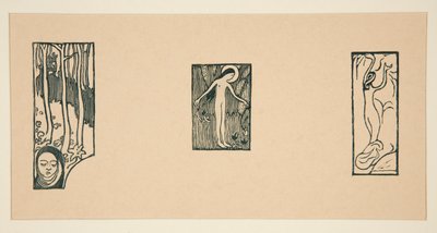 Lの木版画のシート 作： Maurice Denis