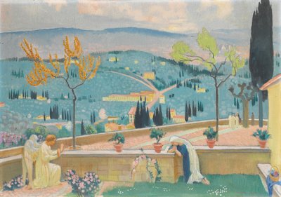 フィエーゾレの受胎告知、1928 作： Maurice Denis