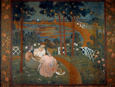 モーリス・ドニ（1870-1943）によるタペストリーのための「騎士道の日」プロジェクト 1898年 作： Maurice Denis