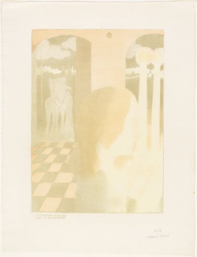 騎士は十字軍で死ななかった、「愛」のプレート 5 作： Maurice Denis