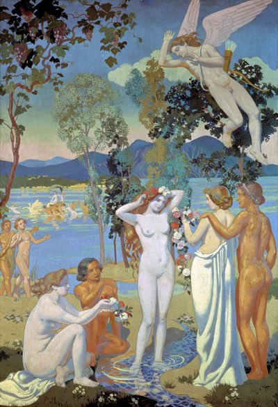 プシュケの物語、1908年。 作： Maurice Denis