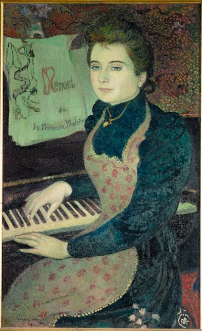 王女マレーヌのメヌエット（油絵） 作： Maurice Denis