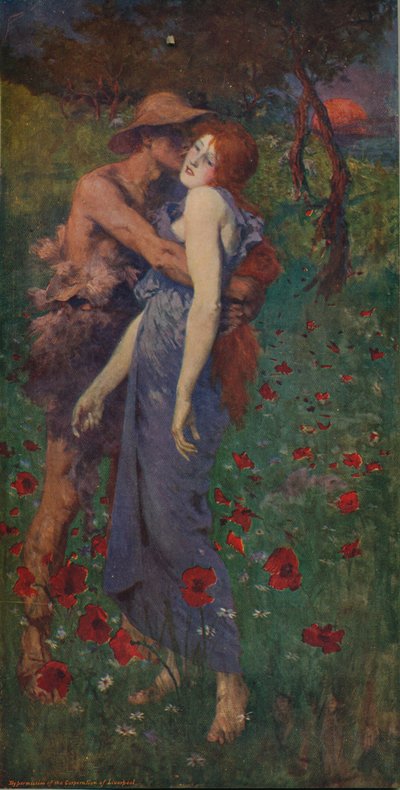 牧歌、1891年、c1915 作： Maurice Greiffenhagen