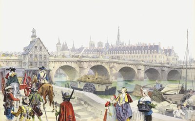 ブロワに追放されたマリードメディシスとそのスイートはルーブル美術館を辞めた 作： Maurice Leloir