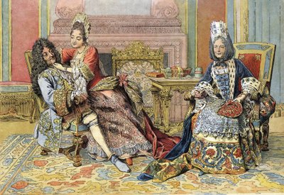 ブルゴーニュ公爵夫人は、太陽王と呼ばれたルイ14世と親交がありました。 作： Maurice Leloir