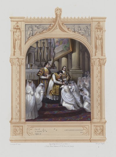 初聖体（アクアチント 作： Maurice Leloir