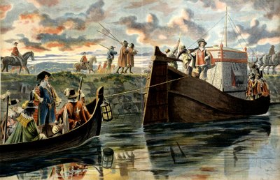 フランスの歴史。リシュリュー枢機卿アルマン・ジャン・デュ・プレシ（1585-1642）がボートを引きずってローヌ川を遡上したり、サンク・マール侯爵アンリ・コイフィエ（Ruze d