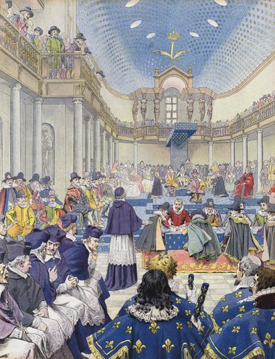 1614年の団地でのリシュリュー 作： Maurice Leloir