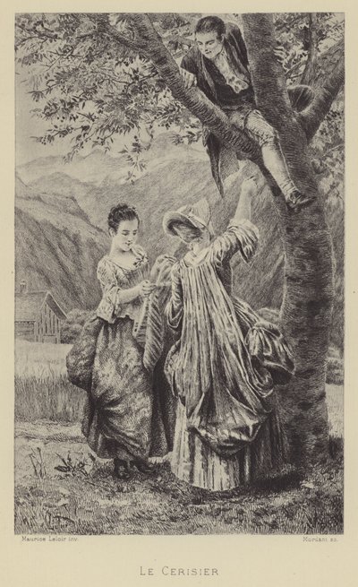 桜の木（彫刻 作： Maurice Leloir