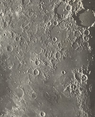 写真家 Lunaire Albategnius - Triesnecker - Manilius、1903 作： Maurice Loewy