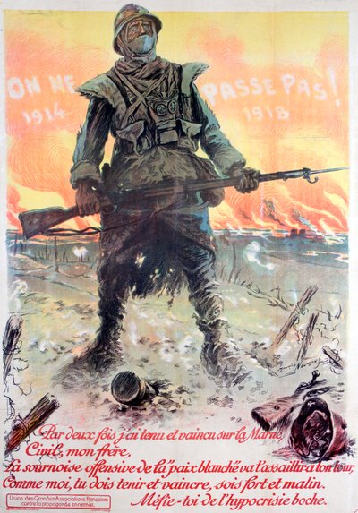 彼らは合格しません！ 1914-1918、1918 作： Maurice Neumont