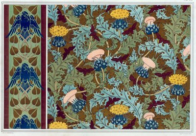 壁紙の縁取りやプリント生地、パブのデザイン。 1897年。 作： Maurice Pillard Verneuil