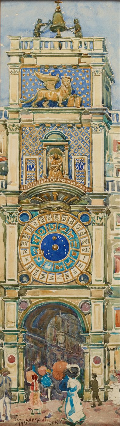 Uhrturm, Markusplatz, Venedig 作： モーリス・プレンダーガスト