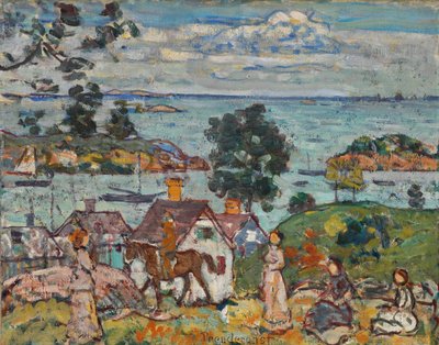 グロスター ハーバー 作： Maurice Prendergast