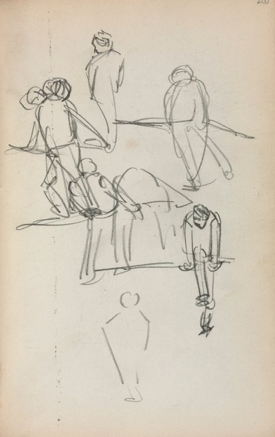 イタリアのスケッチブック人物 (200ページ) 作： Maurice Prendergast