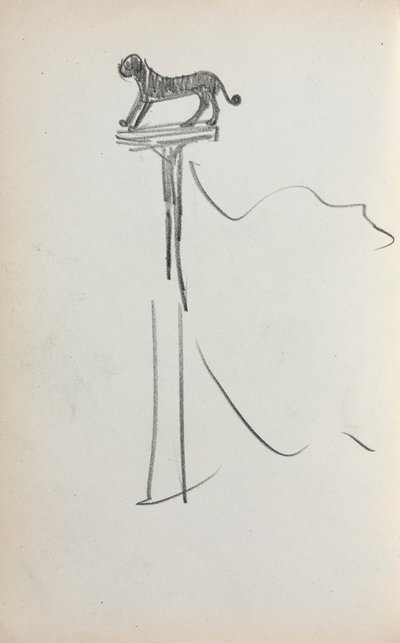 イタリアのスケッチブックサンマルコのライオン（？ 作： Maurice Prendergast