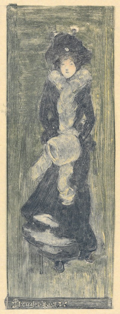 レディ・スー・ホイと彼女の詩のパズル 作： Maurice Brazil Prendergast