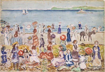 リーバー・ビーチ 第2号 作： Maurice Prendergast