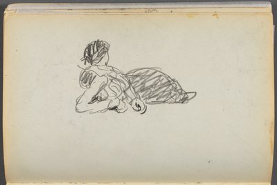 スケッチブック-グラニット・ショア・ホテル、ロックポート、082ページ：涅槃像 作： Maurice Prendergast