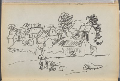 スケッチブック-グラニット・ショア・ホテル、ロックポート、168ページ：住宅 作： Maurice Prendergast