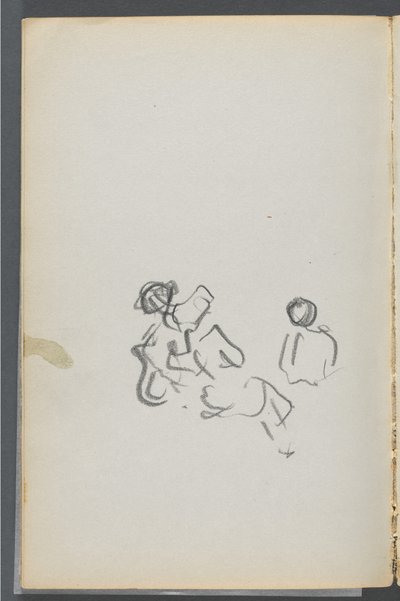スケッチブック『デルス』127号 054ページ：フィギュア 作： Maurice Prendergast