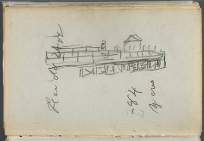 スケッチブック『デルス』127号、186ページ：ドック 作： Maurice Prendergast