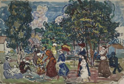 サンデー プロムナード 作： Maurice Brazil Prendergast