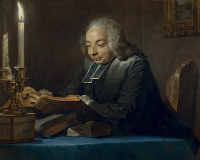 アッベジャンジャックフベール、1742年（パステル） 作： Maurice Quentin de La Tour