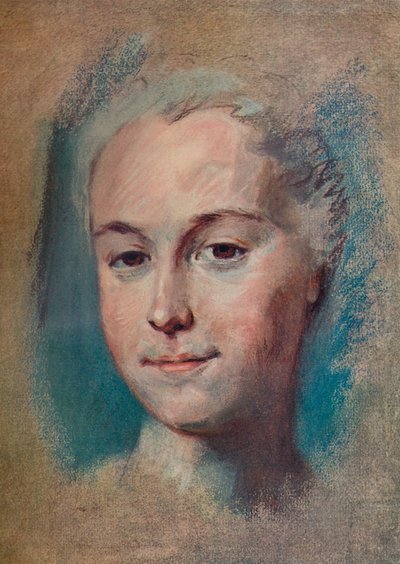 ラカマルゴ、c1743 作： Maurice Quentin de La Tour