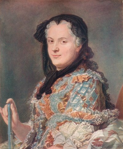 マリー・レチンスカ、c1748。 作： Maurice Quentin de La Tour