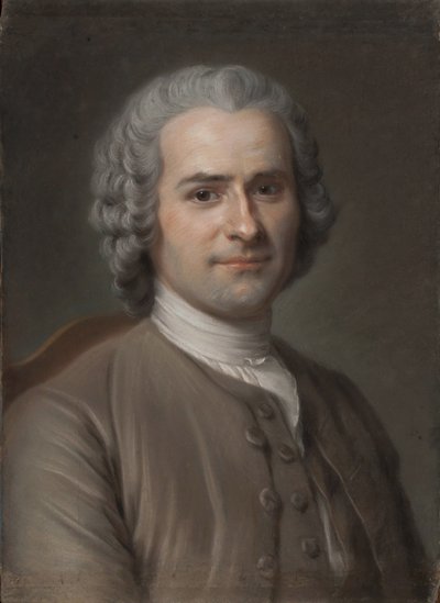 ジャン=ジャック・ルソーの肖像1712-1778 作： Maurice Quentin de La Tour