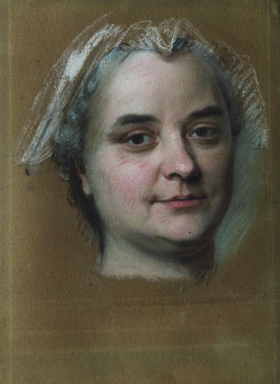 ペレラン夫人の肖像画。 作： Maurice Quentin de La Tour