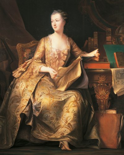 ポンパドール侯爵の肖像、1755年頃（絵画） 作： Maurice Quentin de La Tour