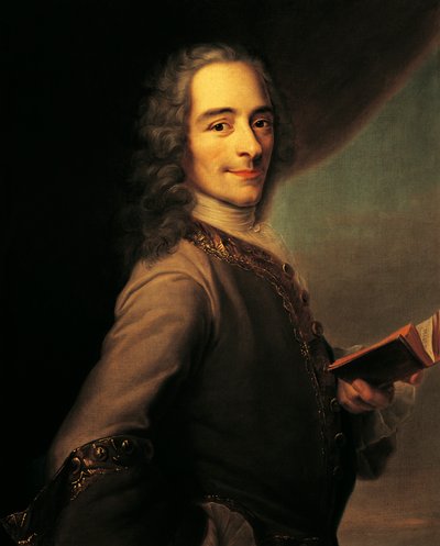 ヴォルテールの肖像 作： Maurice Quentin de La Tour